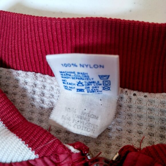 Vintage University Of Alabama Crimson Tide Jacket Men Large Red Thermal Rip Stop - Picture 7 of 16